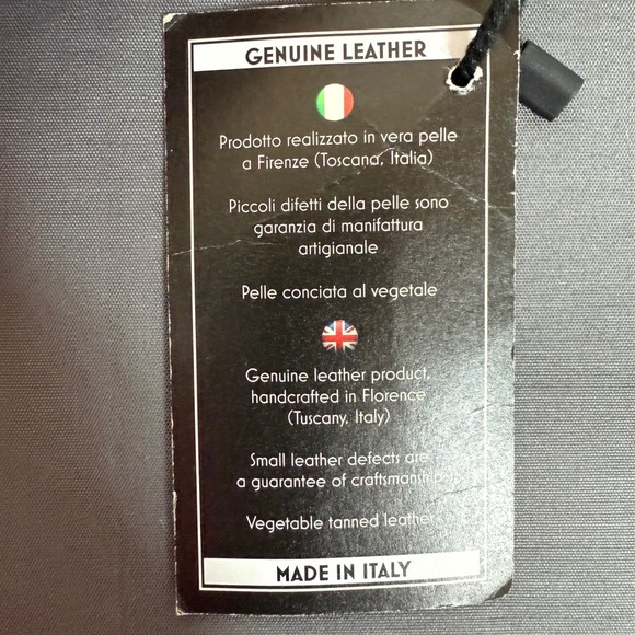 Italian Vera‎ Pelle Brown Leather Crossbody Bag Purse Magnetic Flap Closure - Picture 15 of 15